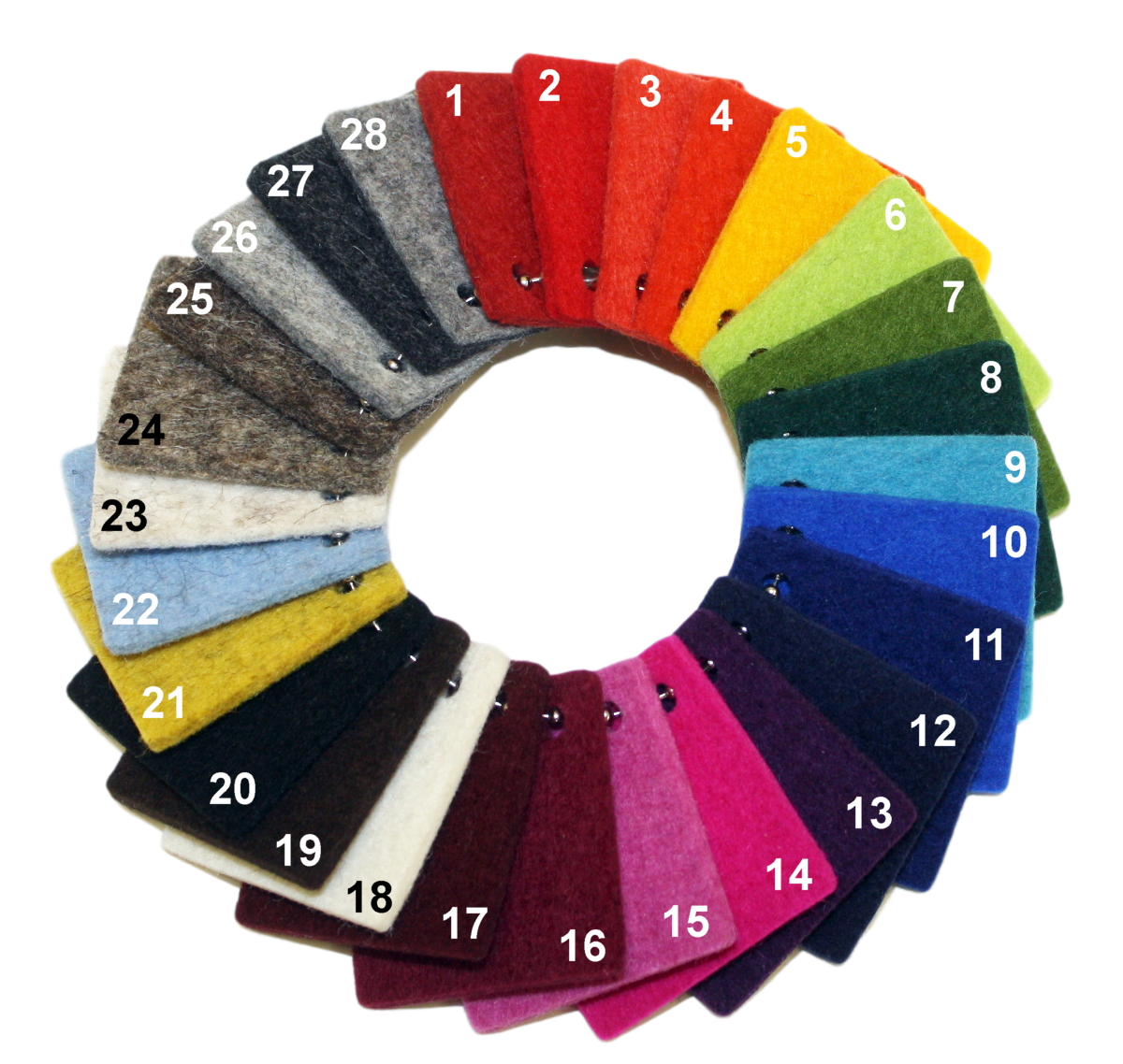 100% Wool Craft Felt by the Yard with Adhesive Backing - 54