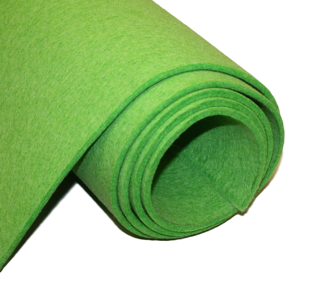 Wool Felt Sheet, Green Felt, Mineral Green