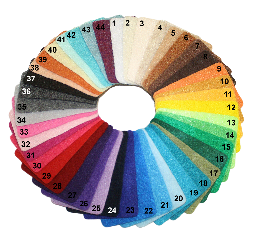 Eco-fi™ Rainbow Synthetic Craft Felt Sheets- 9" x 12" - 24 sheets